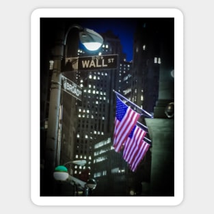 Wall Street, Manhattan, New York City Sticker